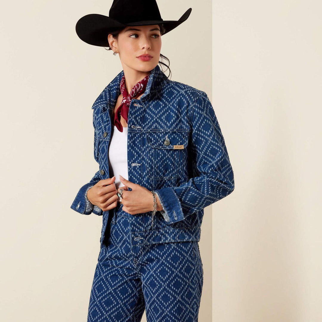 Ariat Ladies Boxy Crop Jacket Ndl Pnch