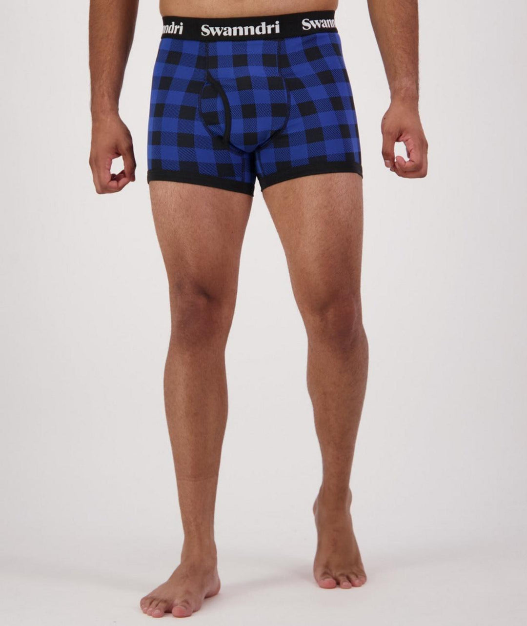 Swanndri Men's Underwear - Organic Cotton Check Boxer Briefs