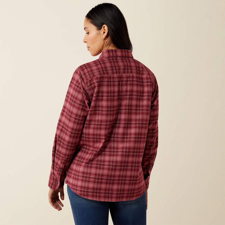 Ariat Ladies Rebar Flannel Dur Long Sleeve Work Shirt – view 2