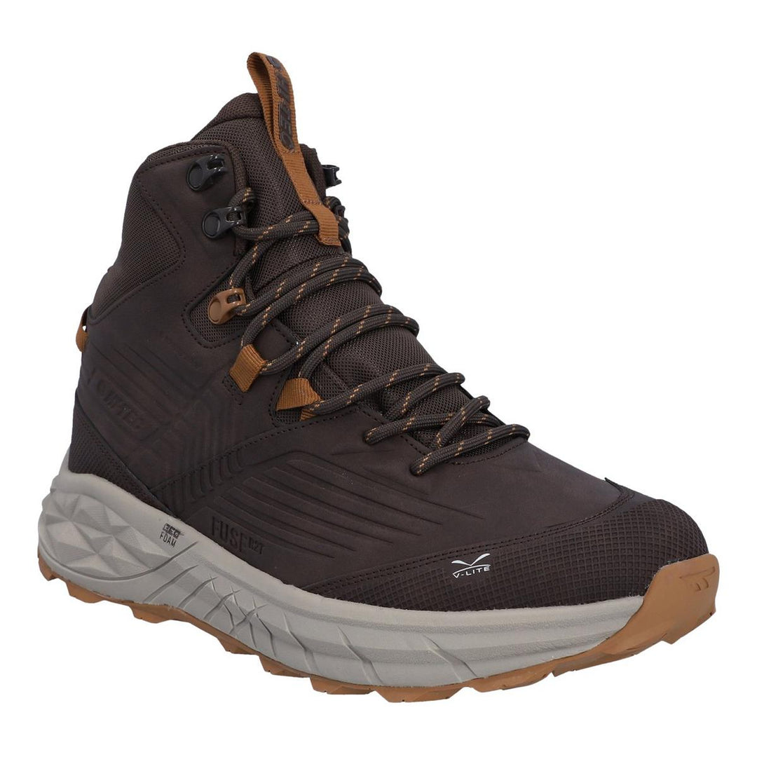 Hi-Tec Fuse Trek Mid Hiking Boots Steel/Charcoal/Bright Marigold