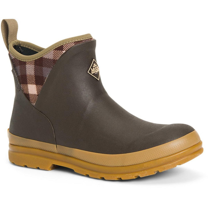Muck Boots Originals Ankle Wellingtons Brown/Plaid/Gum