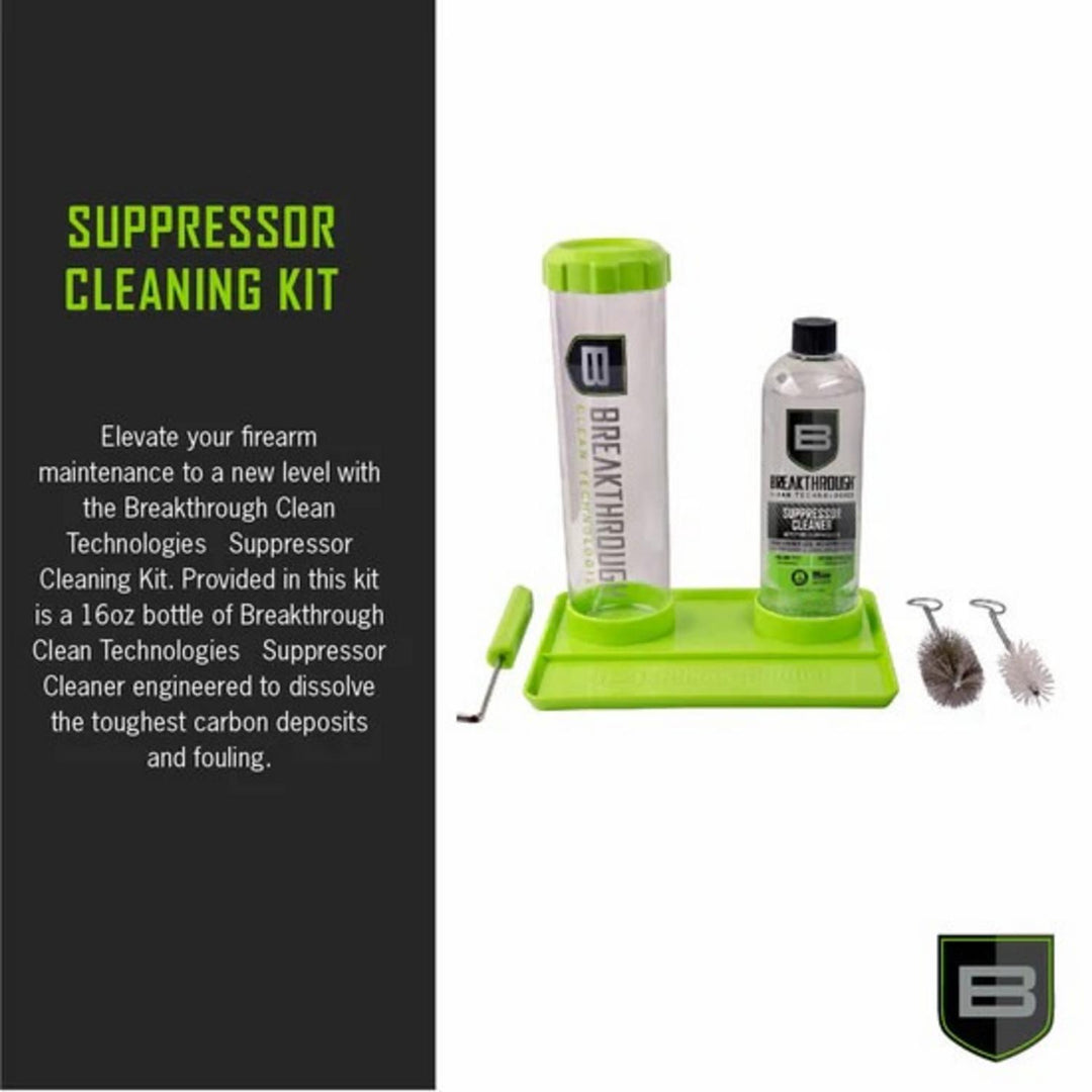 Breakthrough Clean Suppressor Cleaning Kit with 16oz Suppressor Cleaner