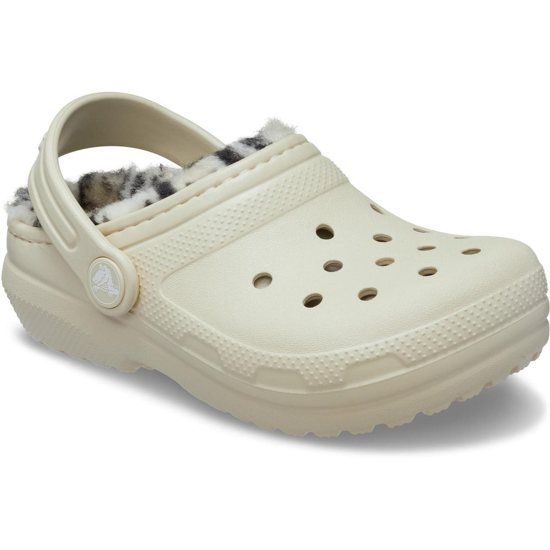 Classic Lined Clog Kid Bone (Plaid Lined)