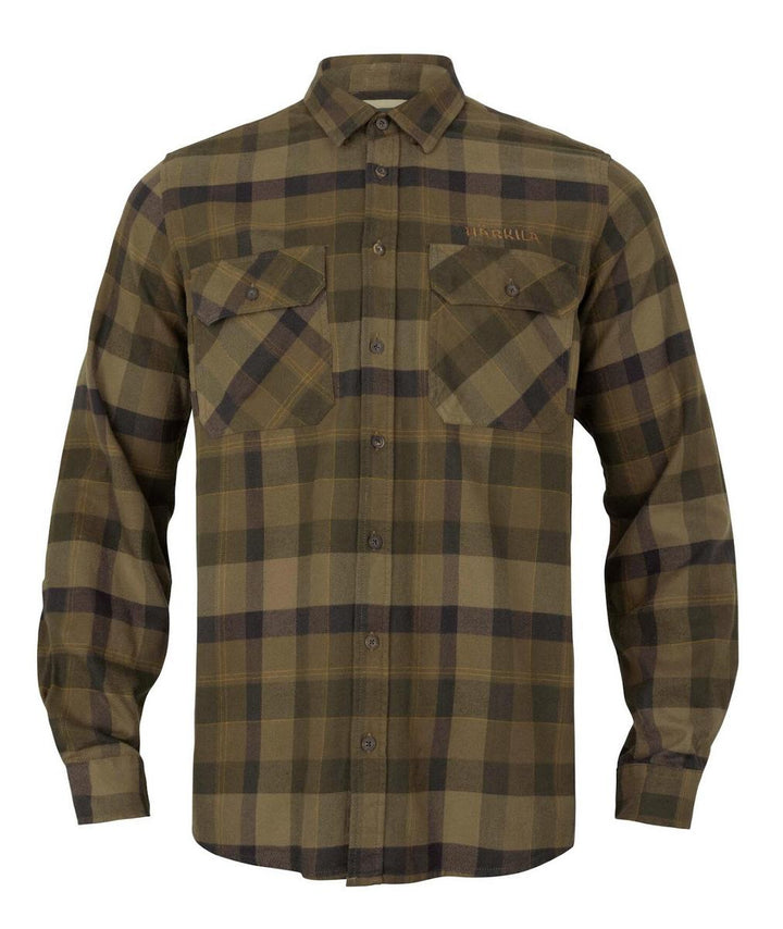 Harkila Asmund L/S shirt Beech green check