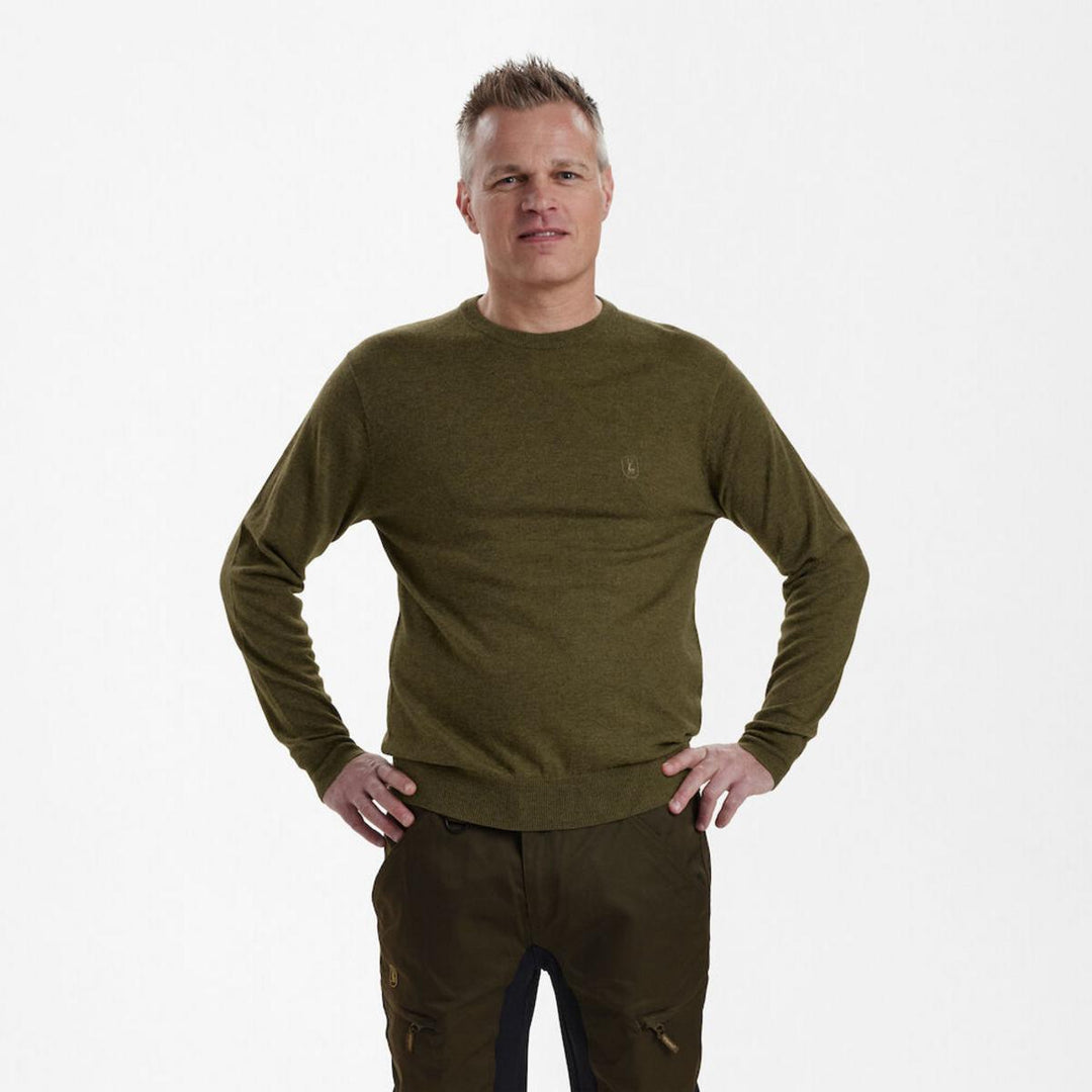 Deerhunter Kingston Knit w. O-neck Cypress