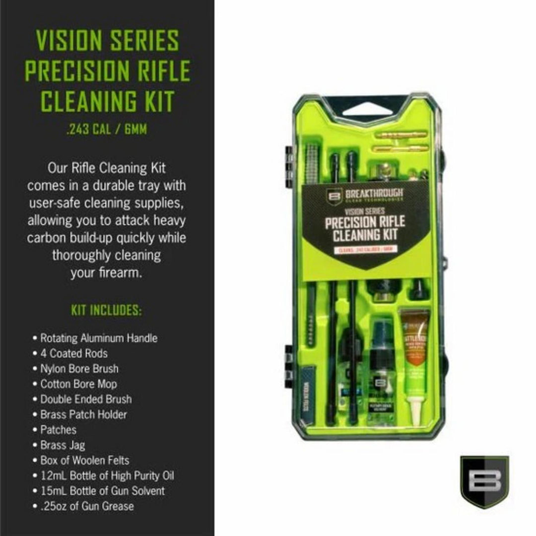 Breakthrough Clean Vision Series Rifle Cleaning Kit .243 / 6mm