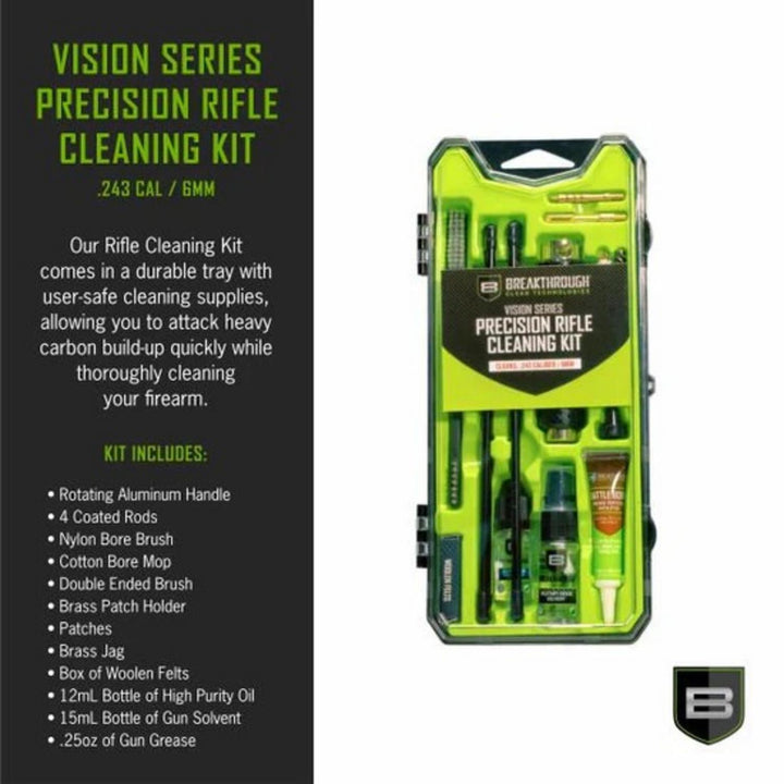 Breakthrough Clean Vision Series Rifle Cleaning Kit .243 / 6mm