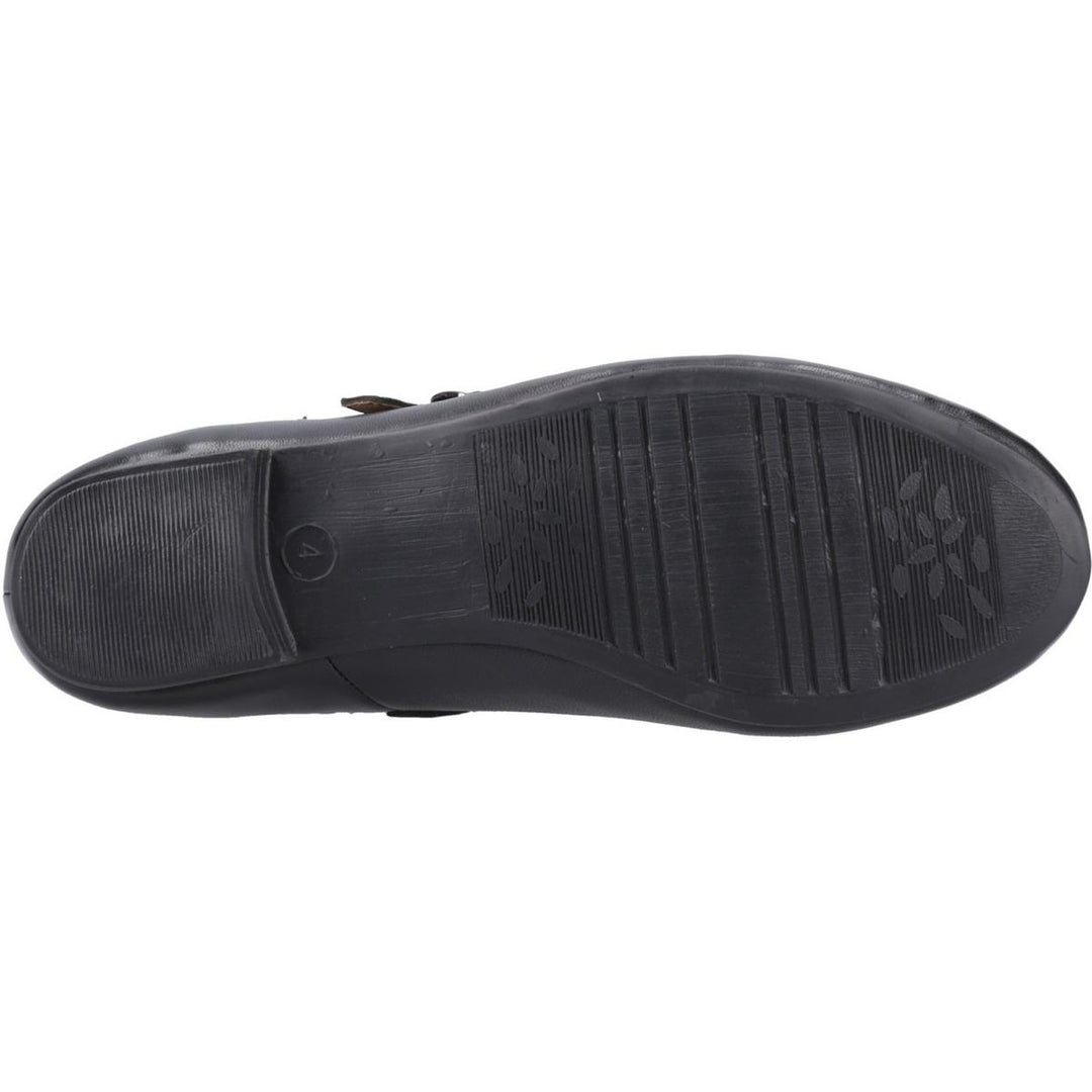 Hush Puppies Nancy Mary Jane Ballet Black Leather – view 3
