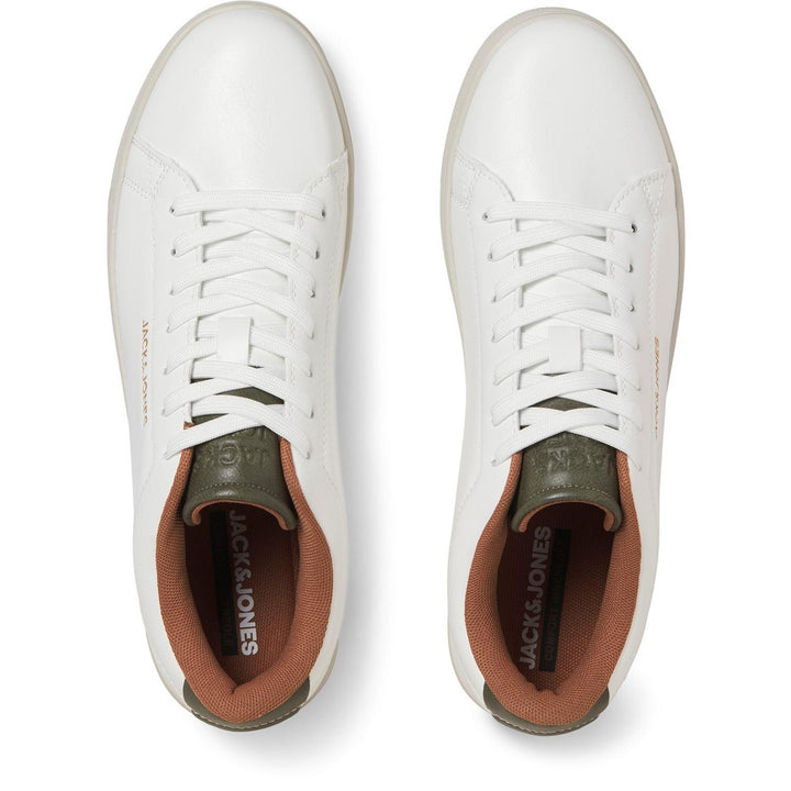 Bosley Trainer with Embossed Branding White - Detail:Olive Night