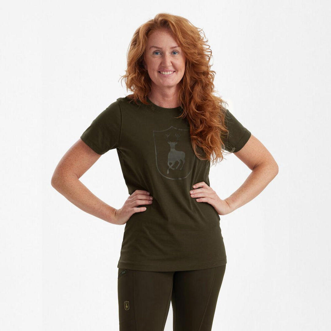Deerhunter Lady Logo T-shirt - Fallen Leaf