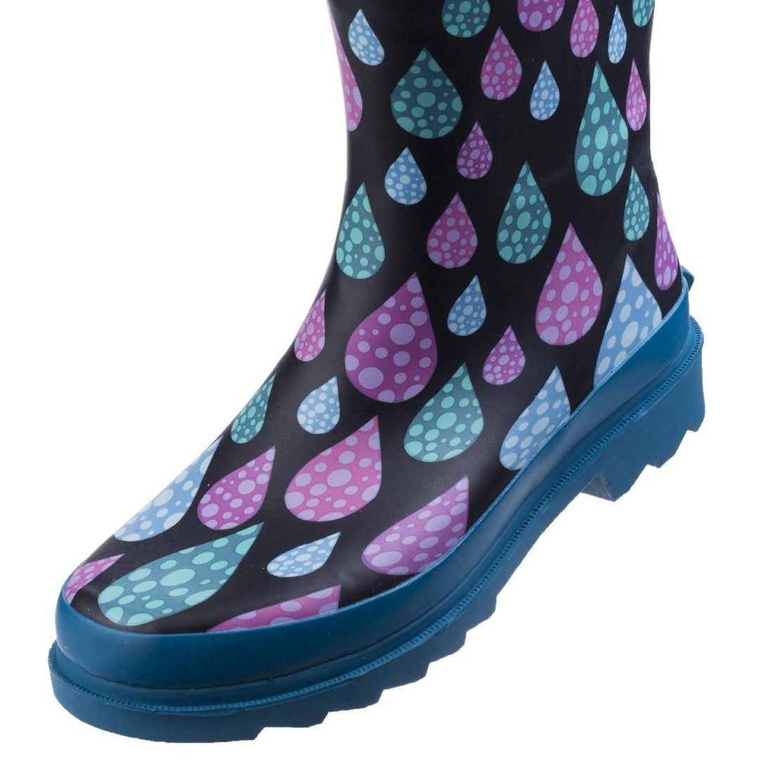 Cotswold Burghley Waterproof Pull On Wellington Boot Raindrop