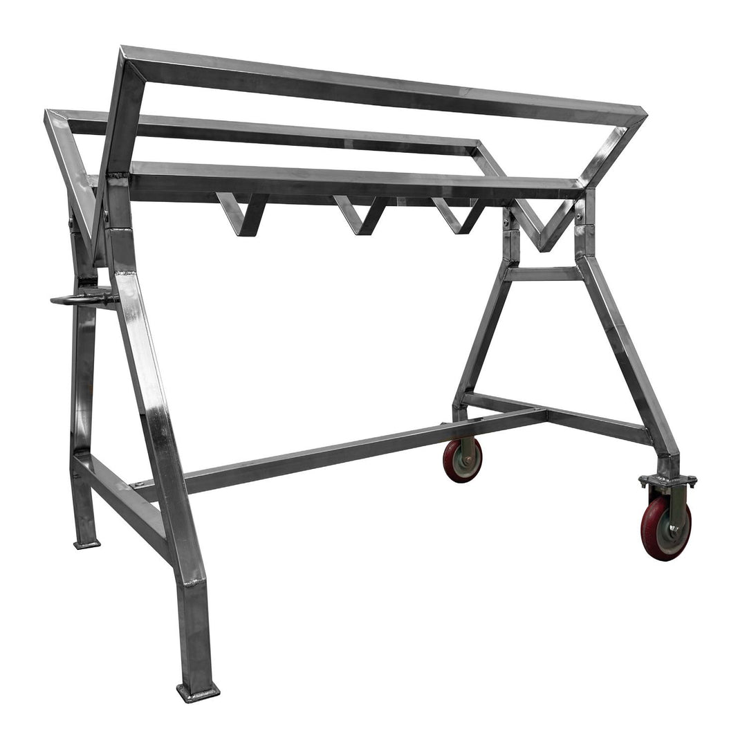 Fixed Larder Stool with wheels