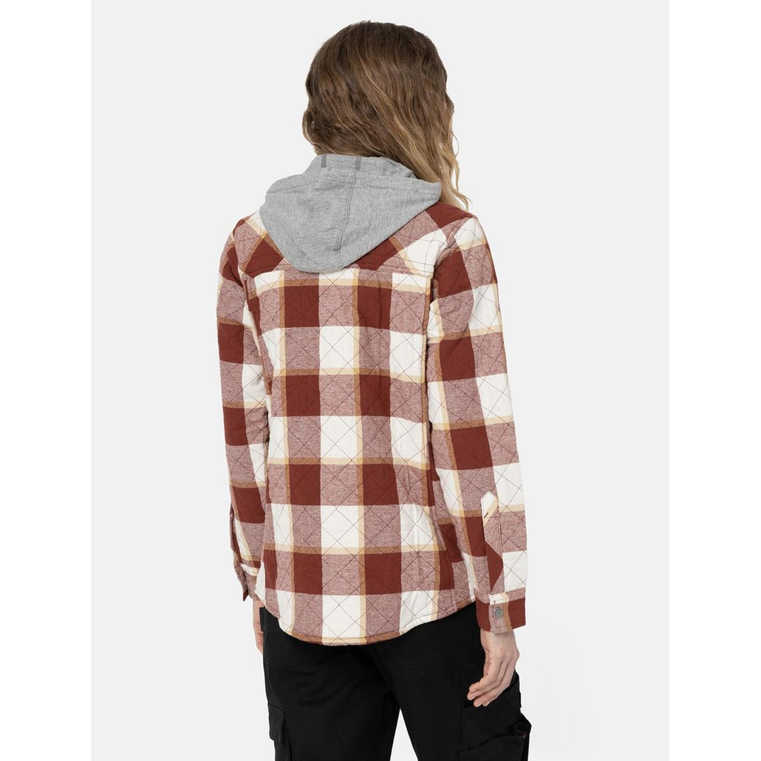 Dickies Flannel Shirt Jacket Fired Brick