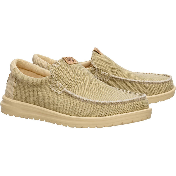 HEYDUDE Mikka Braided Slip on Shoe Olive Grey/Boulder