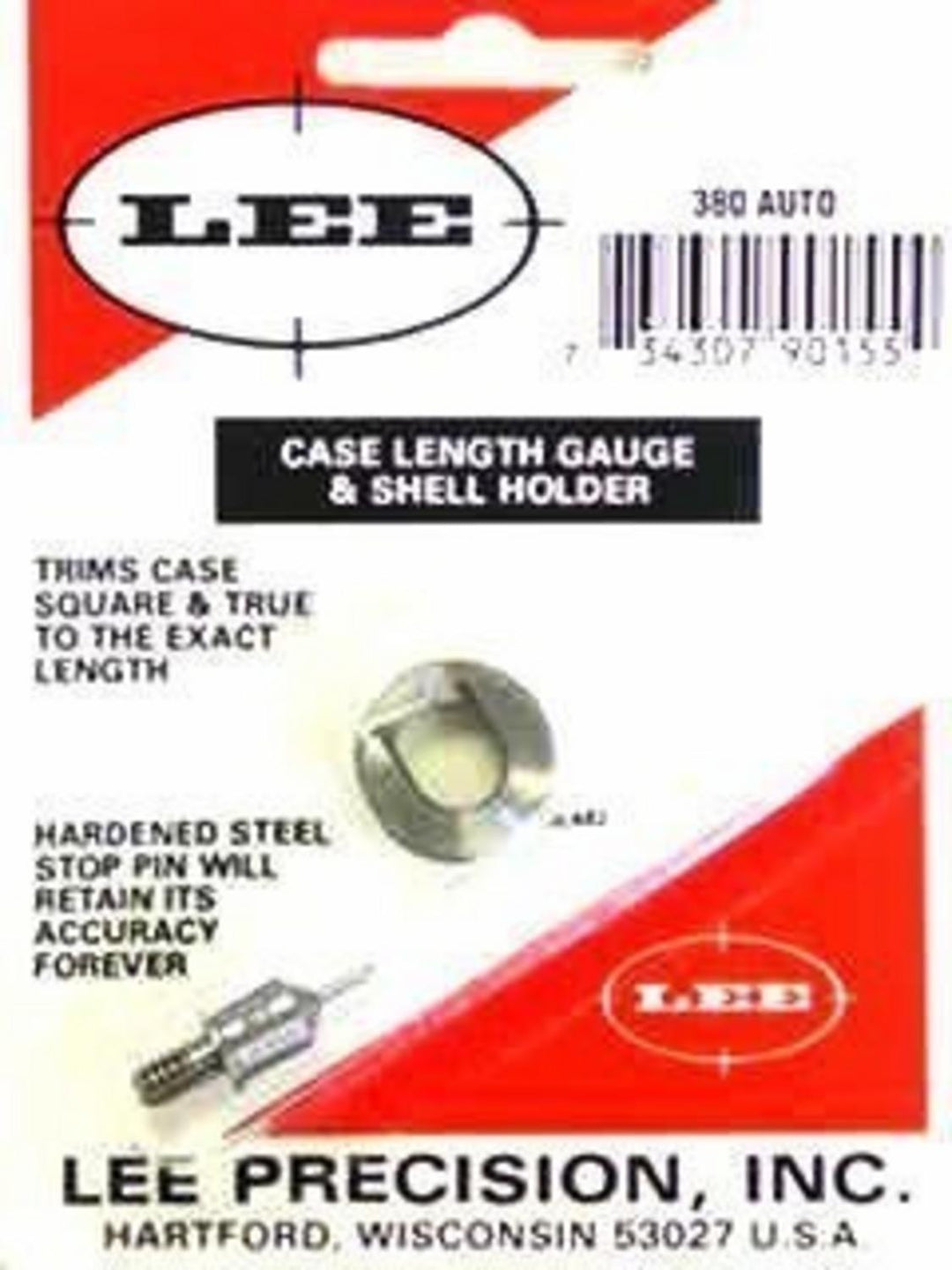 Lee Precision 380 Auto Case Length Gauge and Shell Holder
