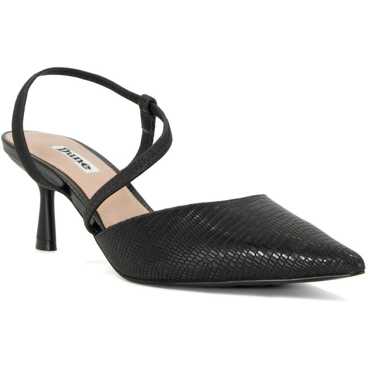 Dune Citrus Court Shoe Black
