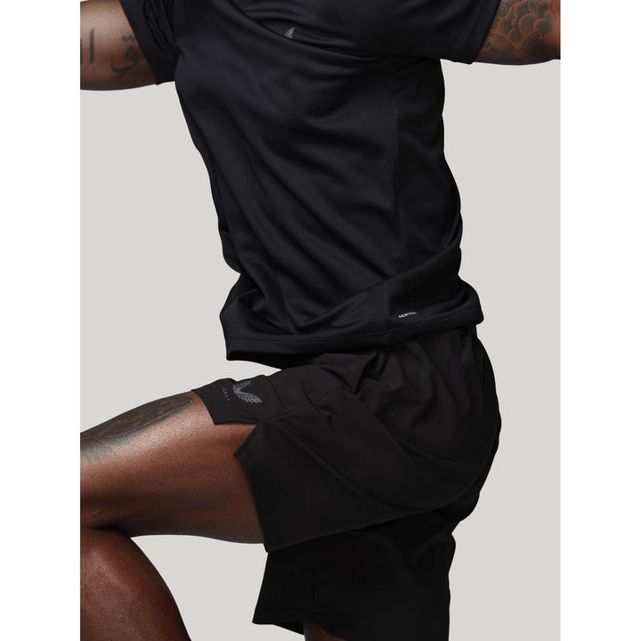 Castore 7" BRANDED ELASTIC SHORTS CASTORE BLACK/CASTORE GUNM – view 4