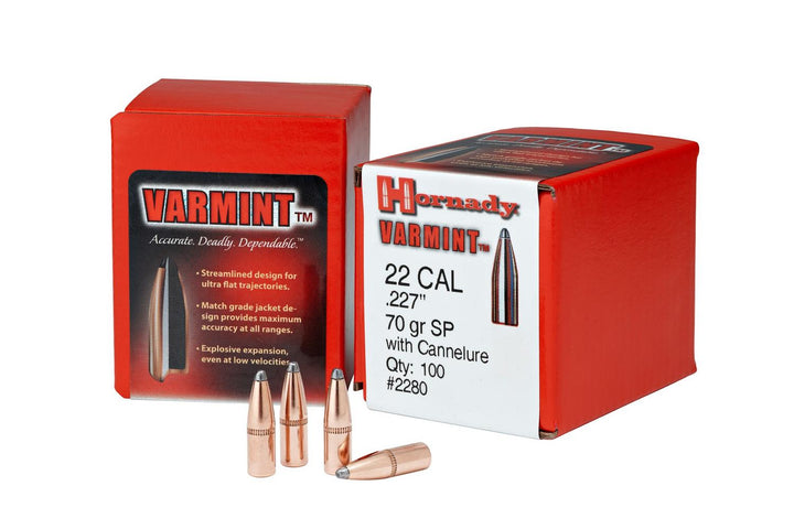 Hornady 22 Cal .224 55 gr SP with cannelure – view 4
