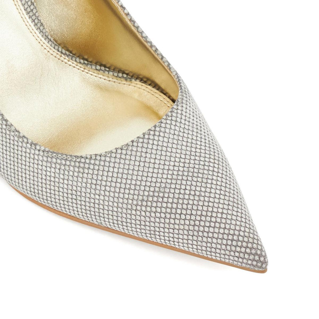 Dune Attention Court Shoes Silver