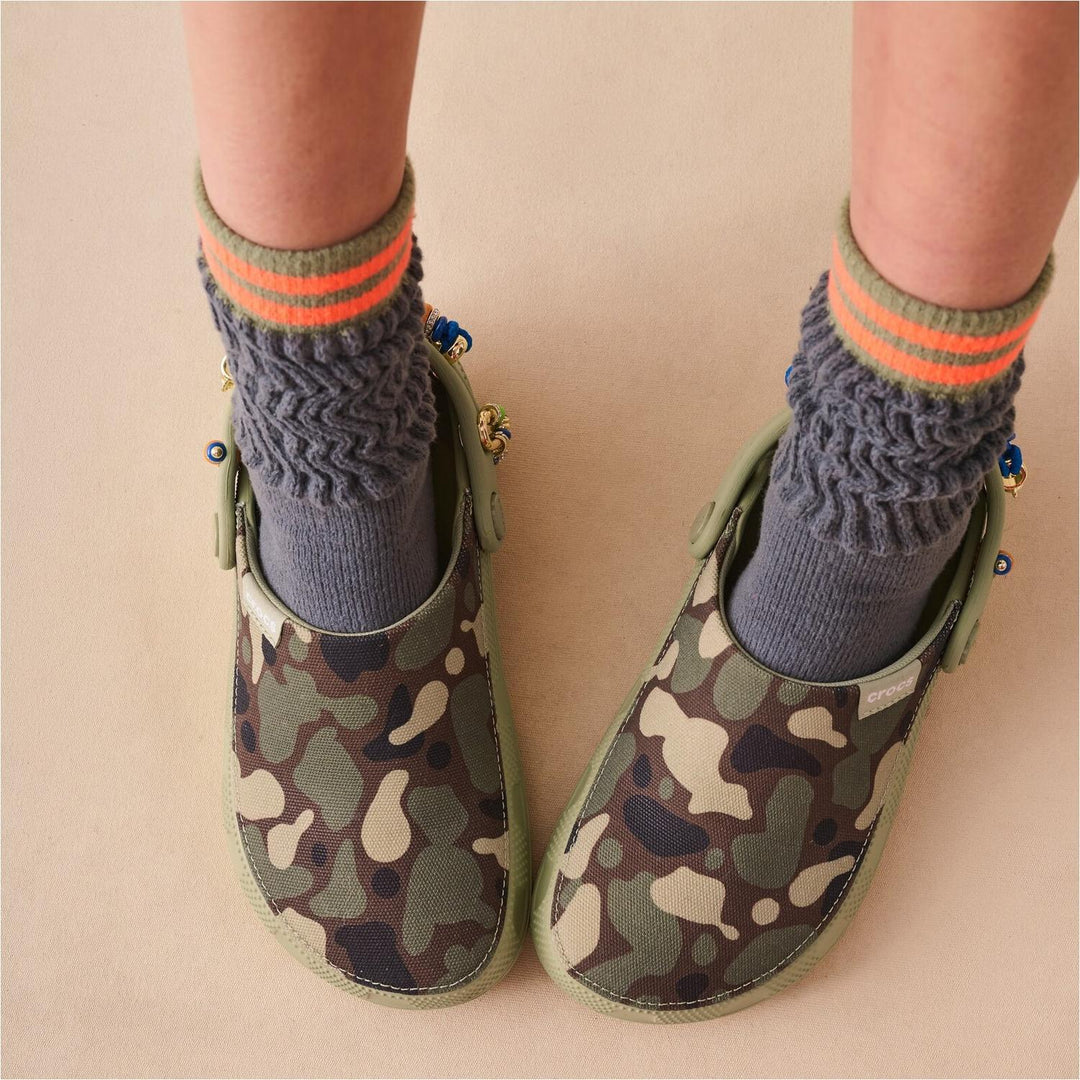 Classic Crafted Camo Clog Tac Green