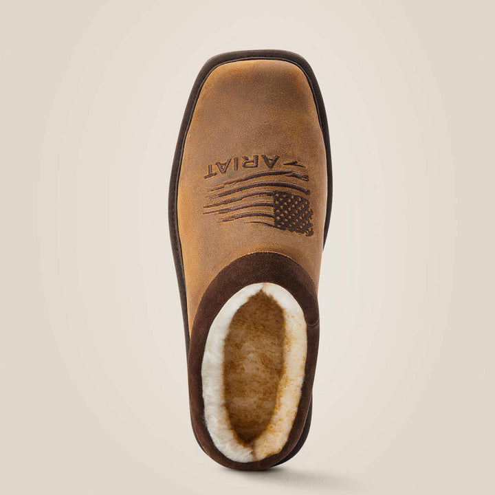 Ariat Mens Patriot Square Toe Slipper Dusty Brn – view 3