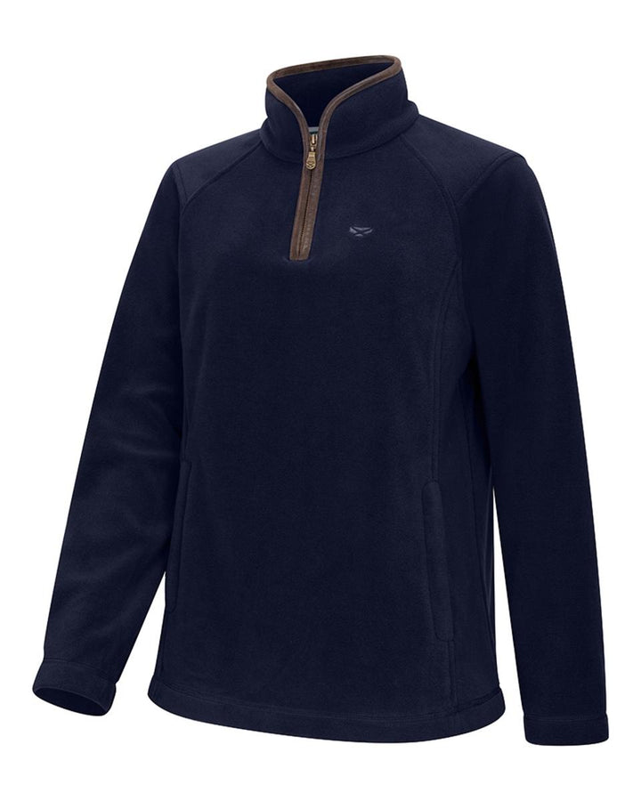 Hoggs of Fife Stenton Ladies 1/4 Zip Fleece - Midnight Navy