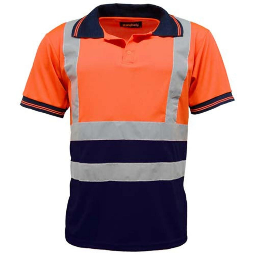 Standsafe HV004 Hi Vis Two Tone Short Sleeve Polo Shirt