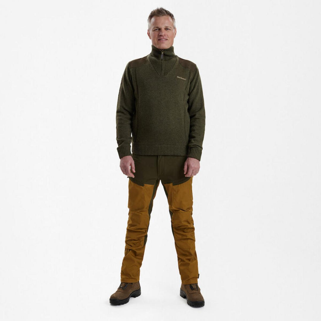 Deerhunter Carlisle Knit with stormliner Green Melange XXXX-Large Green - Hunting outdoor gear for Men