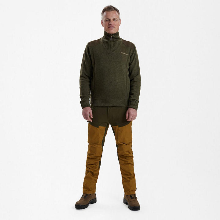 Deerhunter Carlisle Knit with stormliner Green Melange XXXX-Large Green - Hunting outdoor gear for Men