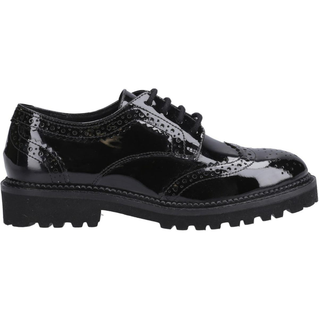 Hush Puppies Gabi Lace Up Patent Jnr – view 5