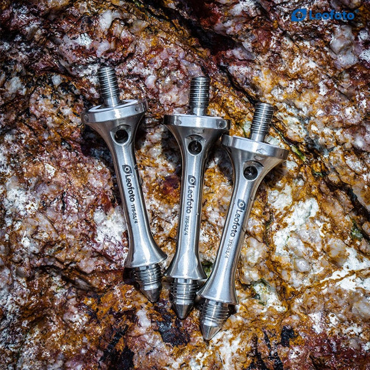Leofoto TFS Stainless Steel Tripod Foot Spikes, Set of 3