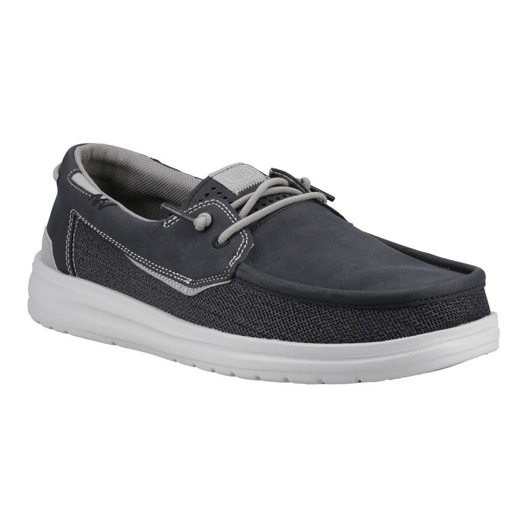 HEYDUDE Welsh Grip Classic Mesh Shoes Black/Storm Gray