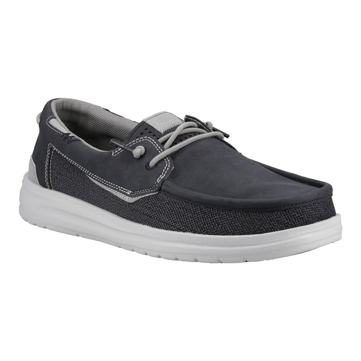 HEYDUDE Welsh Grip Classic Mesh Shoes Black/Storm Gray