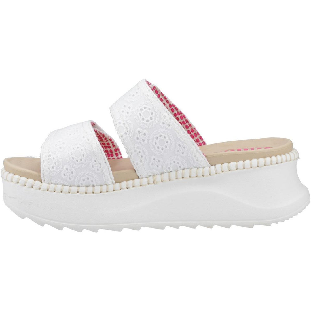 HEYDUDE Delray Slide Eyelet Sandal White