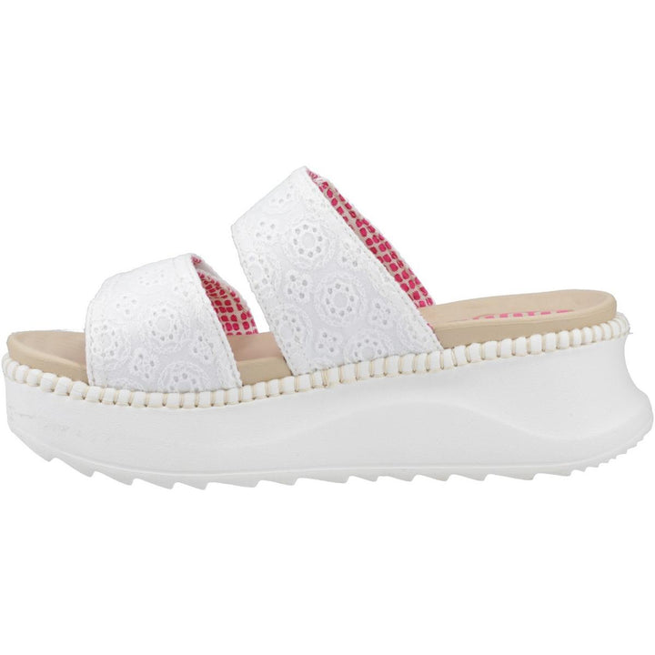 HEYDUDE Delray Slide Eyelet Sandal White