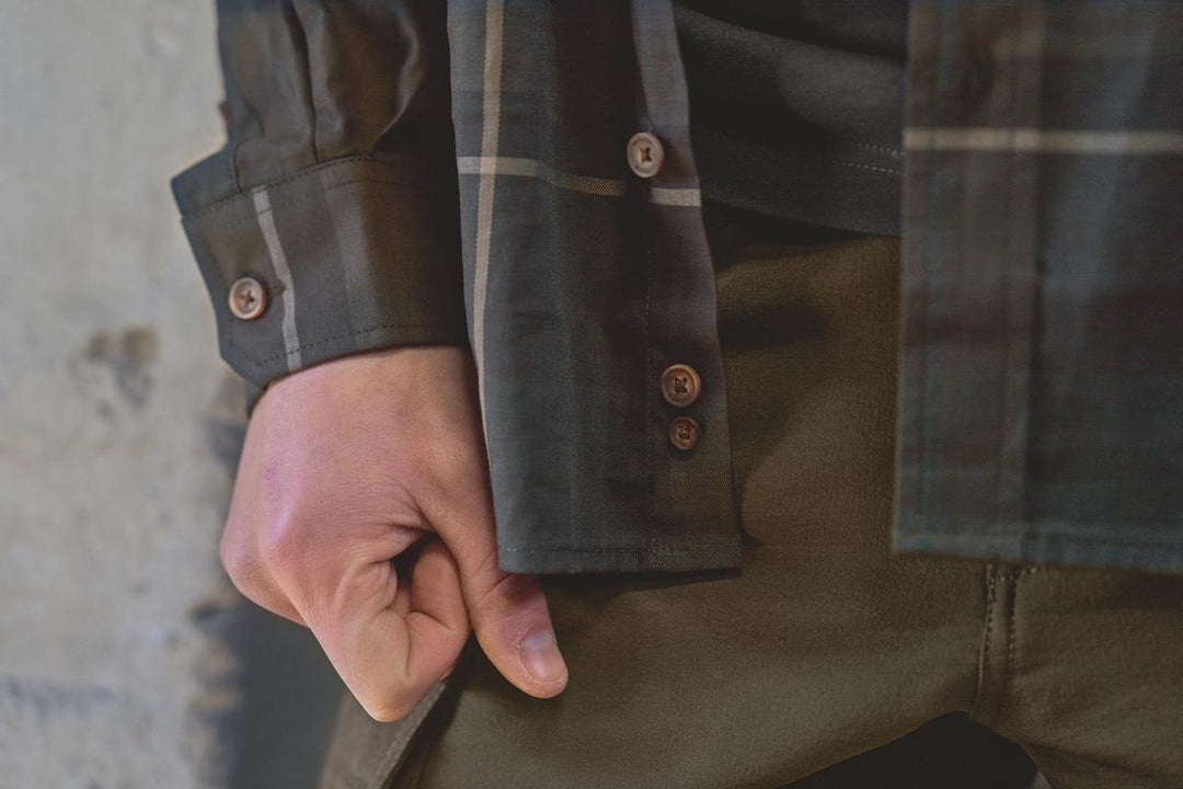 Harkila Akse L/S Shirt Shadow brown check