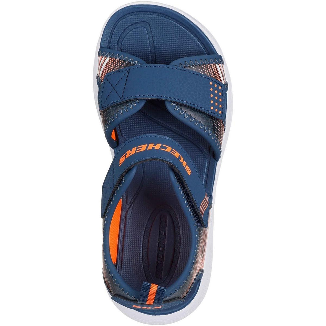 Skechers Microspec-Splash Sandal Navy/Orange