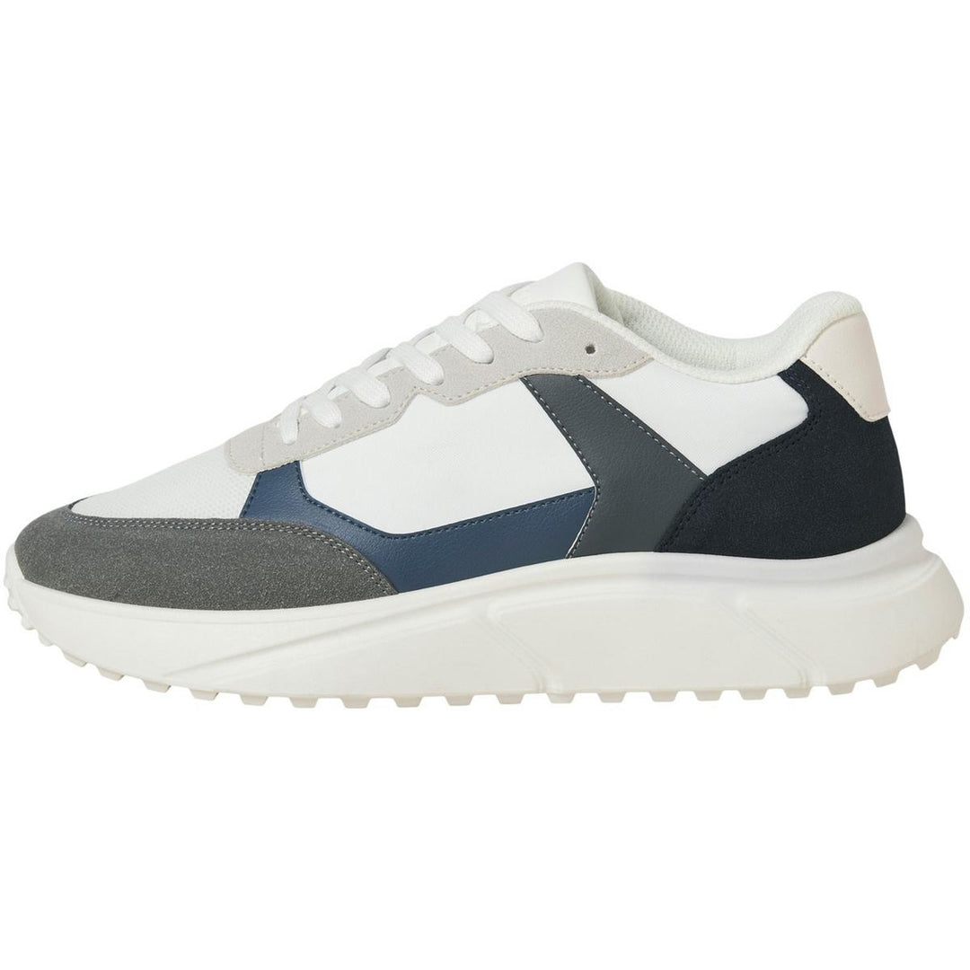 Jack & Jones Aspire Runner Trainer White Castlerock/Navy Blazer