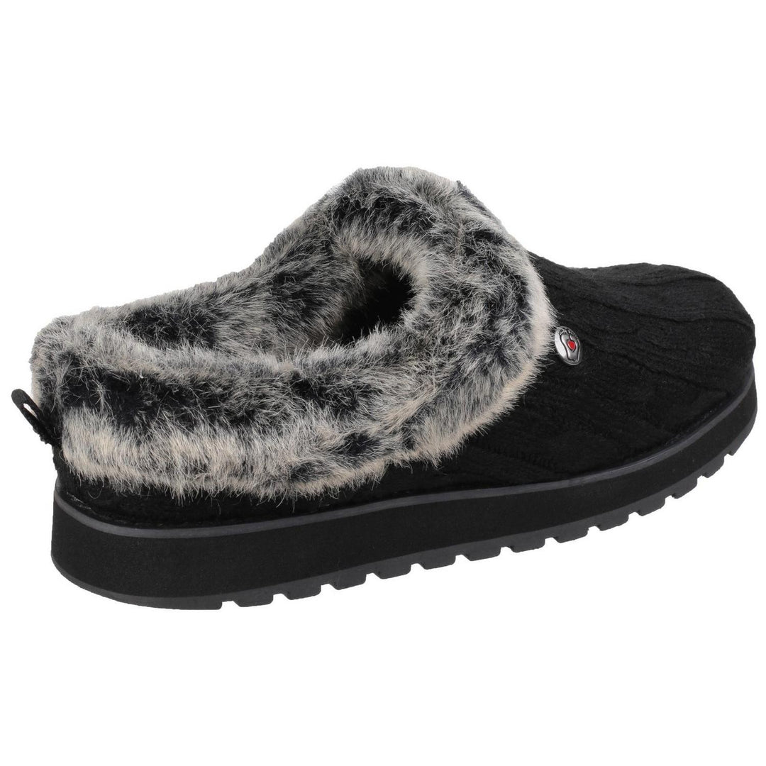 Keepsakes Ice Angel Mule Slipper Black