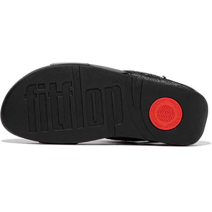 Fitflop Lulu Glitter Sandals Black Glitter