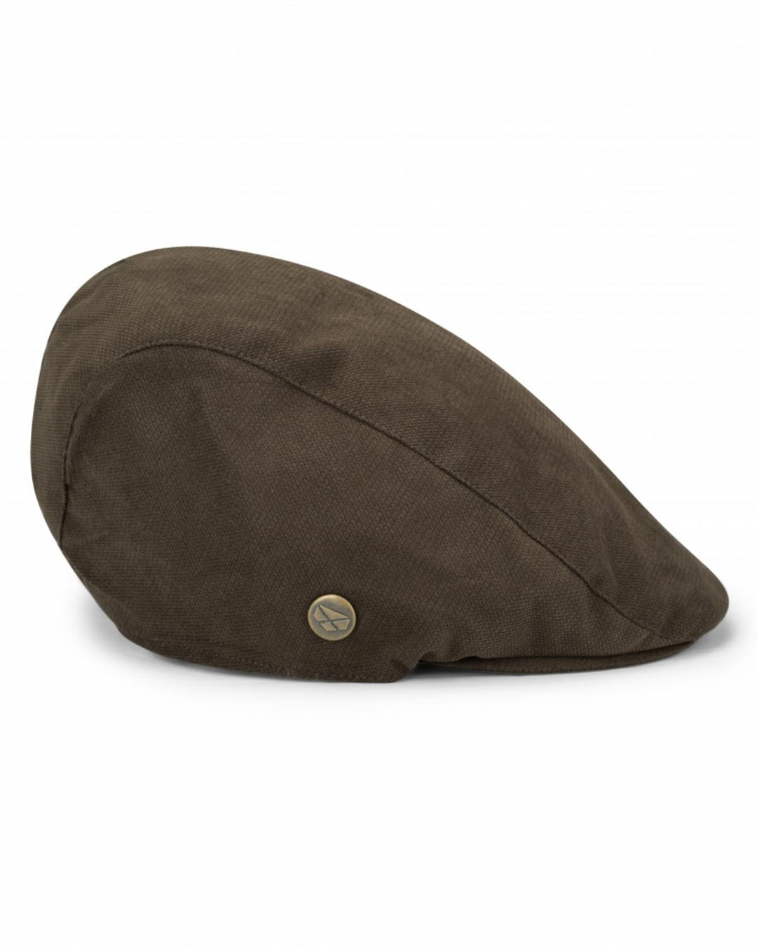 Hoggs of Fife Struther Waterproof Flat Cap Dark Green - 90% polyester 10% nylon, Waterproof, windproof &amp; breathable