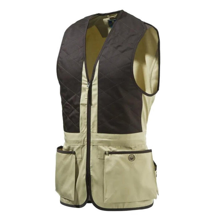 Beretta TRAP COTTON VEST Cornstalk & Coffee Bean