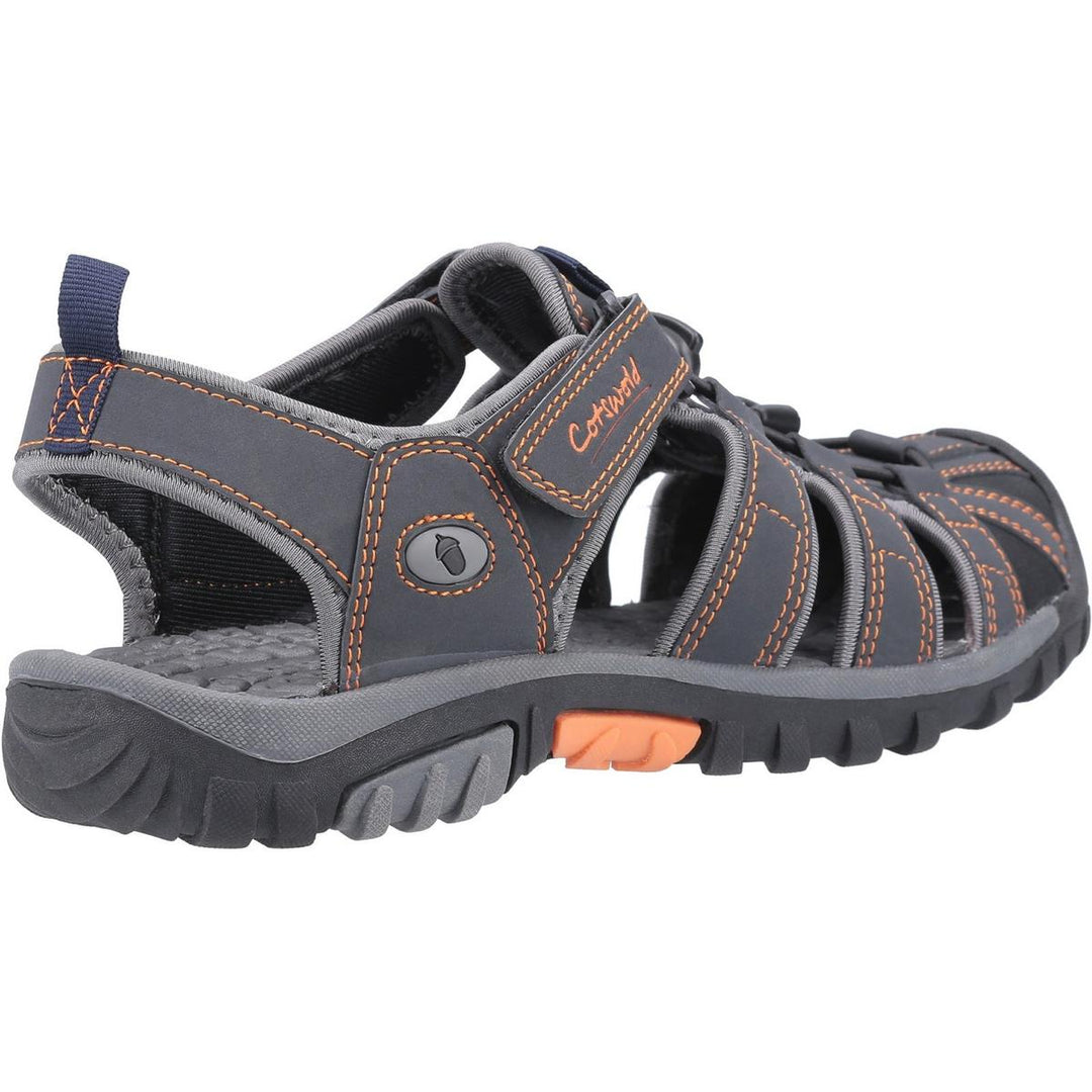 Cotswold Sandhurst Touch Fastening Sandal Grey/Orange