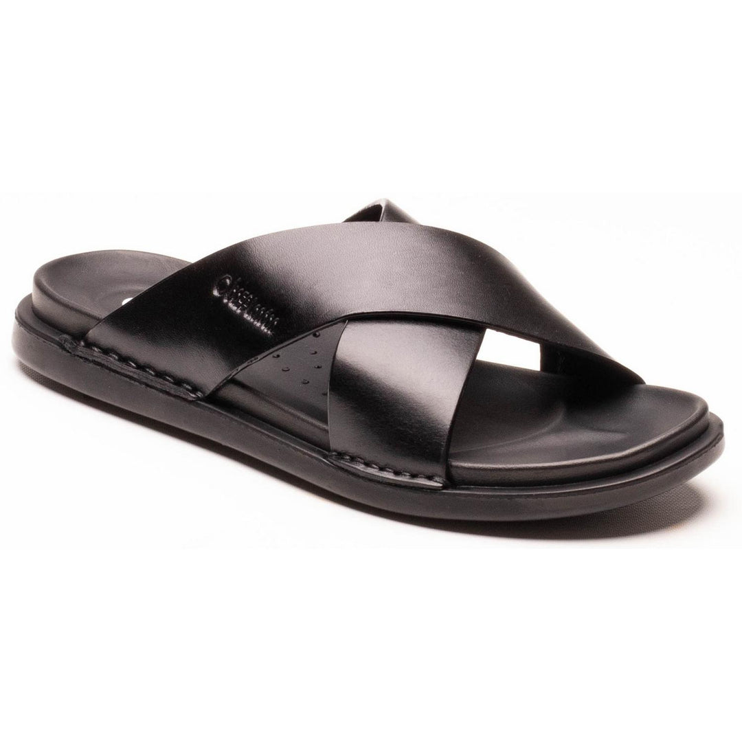 Drift Cross Strap Sandal Black