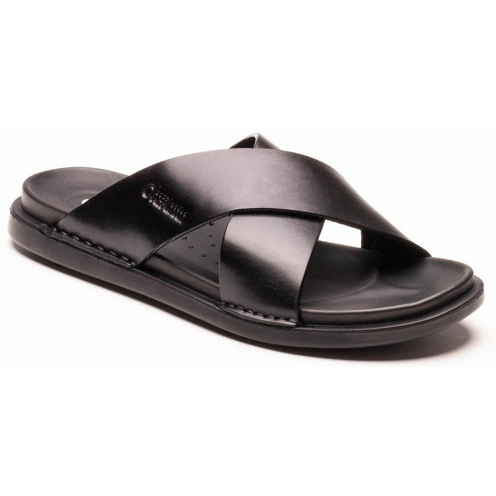 Drift Cross Strap Sandal Black