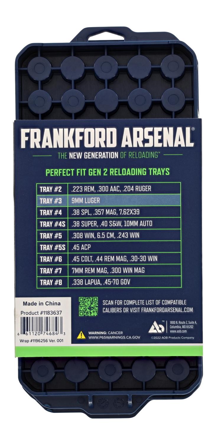 Frankford Arsenal Perfect Fit Gen2 Reloading Tray No3 2pk