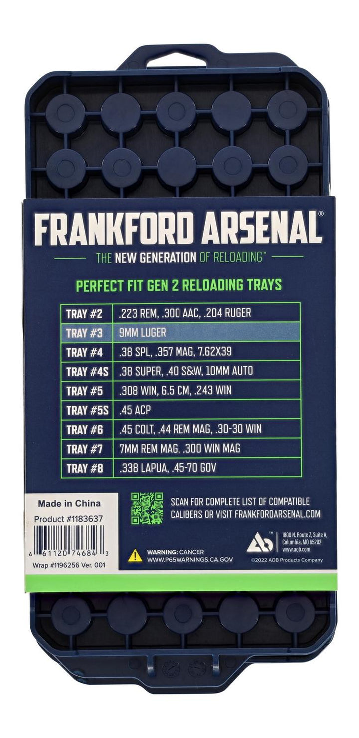Frankford Arsenal Perfect Fit Gen2 Reloading Tray No3 2pk