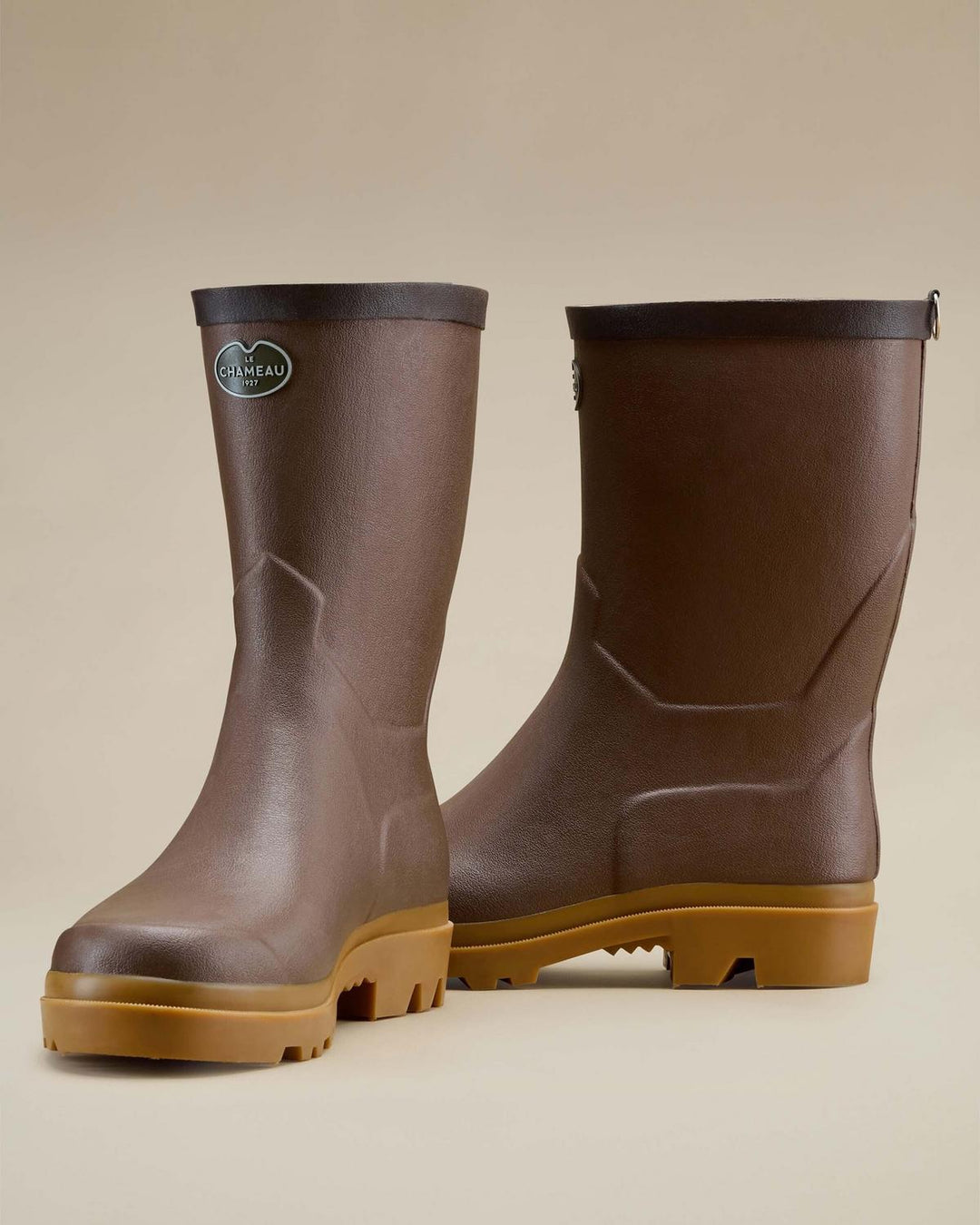 Le Chameau Zermatt Leather Lined Short Wellington Boot