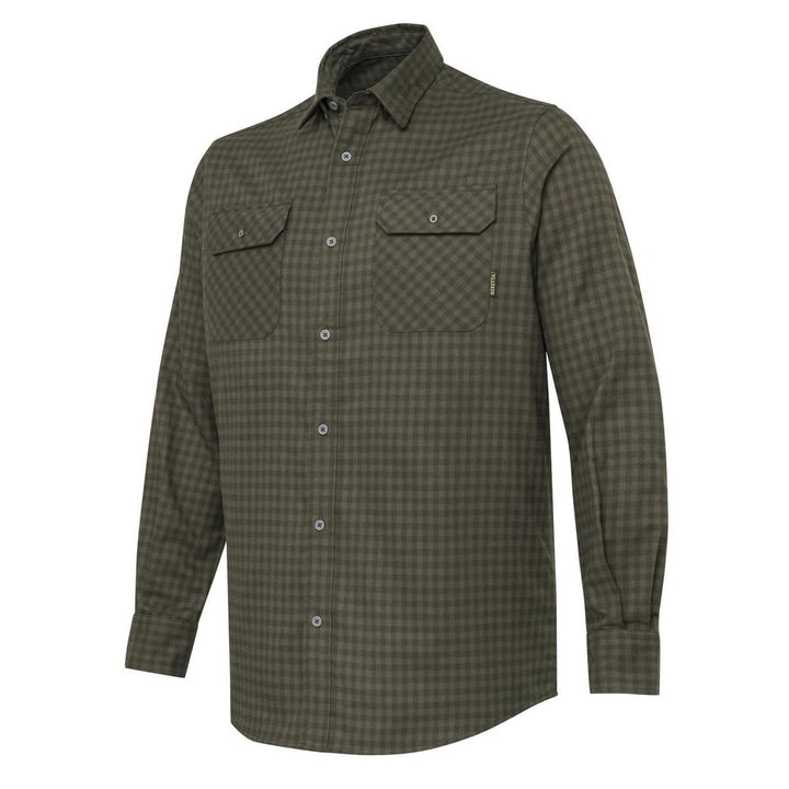 Beretta CADET FLANNEL SHIRT Green & Brown Check