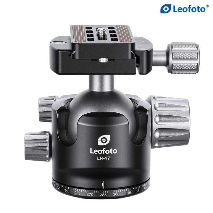 Leofoto LH-47 47mm Low Profile Ball Head with QP-70N Plate